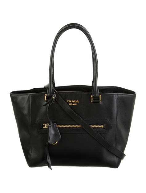 prada glace calf zip tote|Prada Glace Calf Double Zip Tote .